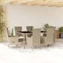 Set comedor de jardín 7 pzas con cojines ratán sintético beige de , Conjuntos de jardín - Ref: Foro24-3277577, Precio: 589,27...