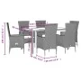 Set comedor de jardín 7 pzas con cojines ratán sintético beige de , Conjuntos de jardín - Ref: Foro24-3277577, Precio: 589,27...