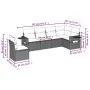 Gartensofa-Set mit Kissen, 6-teilig, beiges synthetisches Rattan von , Gartensets - Ref: Foro24-3220228, Preis: 389,43 €, Rab...
