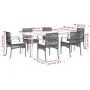 7-piece garden dining set with beige synthetic rattan cushions by , Garden sets - Ref: Foro24-3213629, Price: 562,48 €, Disco...