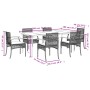 Set comedor de jardín 7 pzas con cojines ratán sintético beige de , Conjuntos de jardín - Ref: Foro24-3213629, Precio: 579,49...