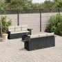 7-piece garden dining set and black synthetic rattan cushions by , Garden sets - Ref: Foro24-3219905, Price: 452,88 €, Discou...