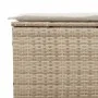 Garden sofa and cushion set 5 pieces beige acacia synthetic rattan by , Garden sets - Ref: Foro24-3213539, Price: 463,89 €, D...