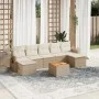 Garden sofa set with beige cushions 8 pcs PE rattan by , Modular outdoor sofas - Ref: Foro24-3224693, Price: 480,56 €, Discou...