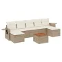 Garden sofa set with beige cushions 8 pcs PE rattan by , Modular outdoor sofas - Ref: Foro24-3224693, Price: 480,56 €, Discou...