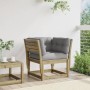 Gartensofa mit Armlehnen und Kissen aus imprägniertem Kiefernholz von , Outdoor-Sofas - Ref: Foro24-844698, Preis: 109,55 €, ...