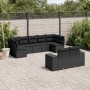 8-teiliges Gartensofa-Set und schwarze synthetische Rattankissen von , Gartensets - Ref: Foro24-3255352, Preis: 622,30 €, Rab...