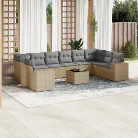 11-piece garden sofa set with beige synthetic rattan cushions by , Garden sets - Ref: Foro24-3255416, Price: 711,43 €, Discou...