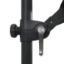 Cantilever umbrella with LED lights and black steel pole 250x250 cm by vidaXL, Umbrellas - Ref: Foro24-46996, Price: 156,15 €...