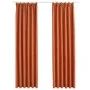 Verdunkelungsvorhänge mit Haken, 2 Stück, Rostfarbe, 140 x 225 cm von vidaXL, Vorhänge und Gardinen - Ref: Foro24-134474, Pre...