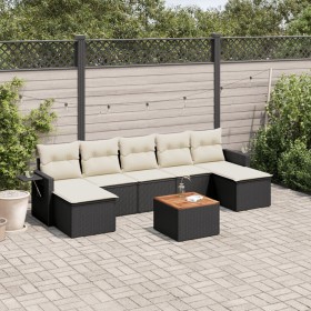 8-piece garden sofa set and black synthetic rattan cushions by , Modular outdoor sofas - Ref: Foro24-3224691, Price: 403,97 €...