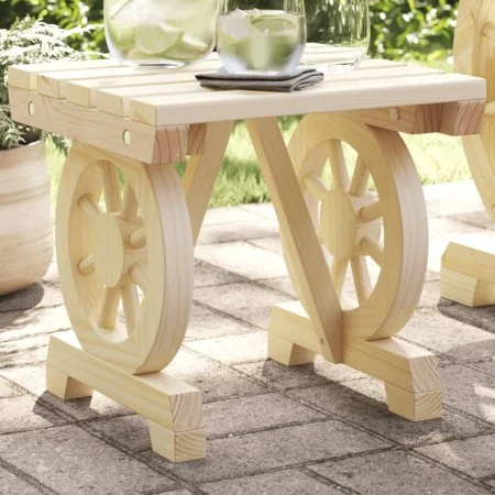 Gartenhocker aus massivem Tannenholz, 40 x 36,5 x 38,5 cm von , Gartenstühle - Ref: Foro24-365109, Preis: 69,87 €, Rabatt: %