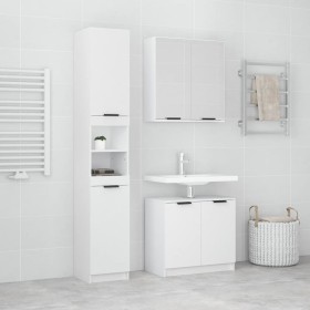 Set de muebles de baño 3 piezas madera contrachapada blanco de , Muebles de baño - Ref: Foro24-3115876, Precio: 207,13 €, Des...