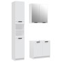 Set de muebles de baño 3 piezas madera contrachapada blanco de , Muebles de baño - Ref: Foro24-3115876, Precio: 210,02 €