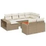 11-piece garden sofa set with beige synthetic rattan cushions by , Modular outdoor sofas - Ref: Foro24-3261308, Price: 661,85...