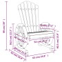 Adirondack garden armchairs 2 pcs solid fir wood by , Garden chairs - Ref: Foro24-365091, Price: 200,15 €, Discount: %