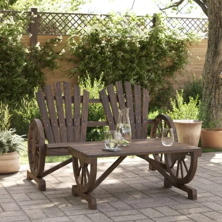 Juego de muebles de jardín 2 piezas madera maciza de abeto de , Conjuntos de jardín - Ref: Foro24-365098, Precio: 261,40 €, D...
