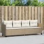 Sonnenliege mit beigen synthetischen Rattankissen von , Liegen - Ref: Foro24-368330, Preis: 212,23 €, Rabatt: %