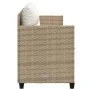 Sun lounger with beige synthetic rattan cushions by , Loungers - Ref: Foro24-368330, Price: 212,23 €, Discount: %