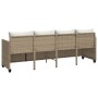 Sonnenliege mit beigen synthetischen Rattankissen von , Liegen - Ref: Foro24-368330, Preis: 219,48 €, Rabatt: %