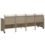 Sun lounger with beige synthetic rattan cushions by , Loungers - Ref: Foro24-368330, Price: 212,23 €, Discount: %