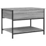 Mesa de centro madera ingeniería metal gris Sonoma 70x50x50 cm de , Mesas de centro - Ref: Foro24-845344, Precio: 54,01 €, De...