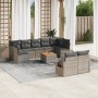 Set mit 10 Gartensofas mit Kissen synthetisches Rattangrau von , Gartensets - Ref: Foro24-3257047, Preis: 621,67 €, Rabatt: %