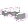 Set mit 10 Gartensofas mit Kissen synthetisches Rattangrau von , Gartensets - Ref: Foro24-3257047, Preis: 621,67 €, Rabatt: %