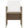Garden set 3 pieces synthetic rattan chairs and table with beige cushion by , Garden sets - Ref: Foro24-365066, Price: 180,46...