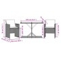 Gartenstühle und Tisch 3 Stück synthetisches Rattan Kissen beige von , Gartensets - Ref: Foro24-365066, Preis: 183,81 €, Raba...
