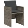 Garden chairs and table with cushions 3 pieces gray PE rattan by , Garden sets - Ref: Foro24-365064, Price: 164,85 €, Discoun...