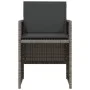 Garden chairs and table with cushions 3 pieces gray PE rattan by , Garden sets - Ref: Foro24-365064, Price: 164,85 €, Discoun...