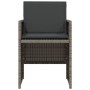 Gartenstühle und Tisch mit Kissen 3 Stück PE Rattangrau von , Gartensets - Ref: Foro24-365064, Preis: 167,62 €, Rabatt: %