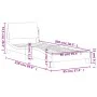 Estructura cama cabecero cuero sintético negro blanco 90x200 cm de , Camas y somieres - Ref: Foro24-373123, Precio: 110,55 €,...