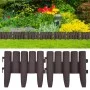 Garden edging 36 units PP brown 10 m by , Garden edging and edging - Ref: Foro24-48620, Price: 47,11 €, Discount: %