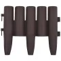 Garden edging 36 units PP brown 10 m by , Garden edging and edging - Ref: Foro24-48620, Price: 47,11 €, Discount: %