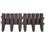 Garden edging 36 units PP brown 10 m by , Garden edging and edging - Ref: Foro24-48620, Price: 47,11 €, Discount: %