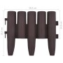 Garden edging 36 units PP brown 10 m by , Garden edging and edging - Ref: Foro24-48620, Price: 52,47 €, Discount: %