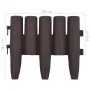 Garden edging 36 units PP brown 10 m by , Garden edging and edging - Ref: Foro24-48620, Price: 47,11 €, Discount: %