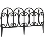 Garden edging 17 units PP black 10 m by , Garden edging and edging - Ref: Foro24-318293, Price: 48,21 €, Discount: %