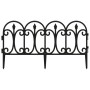 Garden edging 17 units PP black 10 m by , Garden edging and edging - Ref: Foro24-318293, Price: 51,10 €, Discount: %