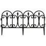 Garden edging 17 units PP black 10 m by , Garden edging and edging - Ref: Foro24-318293, Price: 48,21 €, Discount: %