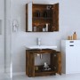Bathroom furniture set 2 pieces engineered wood smoked oak by , Bathroom furniture - Ref: Foro24-3115865, Price: 106,27 €, Di...