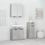 3-teiliges Badezimmermöbelset aus betongrauem Sperrholz von , Badezimmermöbel - Ref: Foro24-3115871, Preis: 178,86 €, Rabatt: %