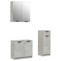 3-teiliges Badezimmermöbelset aus betongrauem Sperrholz von , Badezimmermöbel - Ref: Foro24-3115871, Preis: 178,86 €, Rabatt: %