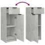 3-teiliges Badezimmermöbelset aus betongrauem Sperrholz von , Badezimmermöbel - Ref: Foro24-3115871, Preis: 178,86 €, Rabatt: %