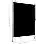 Estor enrollable de exterior gris antracita 150x270 cm de , Persianas y estores - Ref: Foro24-145937, Precio: 70,89 €, Descue...