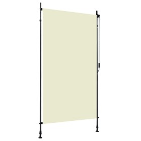 Estor enrollable de exterior color crema 120x270 cm