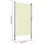 Cremefarbenes Außenrollo 120x270 cm von , Jalousien und Jalousien - Ref: Foro24-145940, Preis: 61,59 €, Rabatt: %
