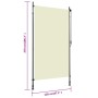 Cremefarbenes Außenrollo 120x270 cm von , Jalousien und Jalousien - Ref: Foro24-145940, Preis: 62,24 €, Rabatt: %